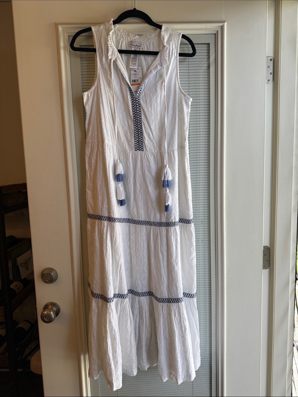 New! Tommy Bahama White Sleeveless Maxi Dress